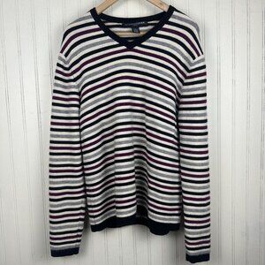 Cashmere Striped Sweater From Metropolitan View In Women's Size Large
